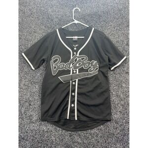 Molpe Bad Boy Records Biggie 10 Baseball Jersey Mens Medium Black Hip Hop Rap